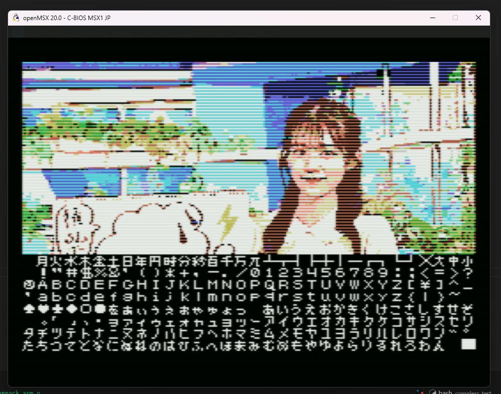 MSXで表示した画像